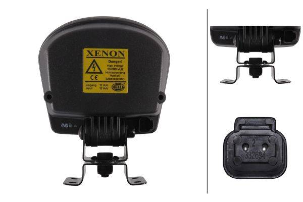 HELLA 1GA 996 261-511 Xenon-Arbeitsscheinwerfer - Oval 100 Integral - 12V - Anbau - stehend - Bodena