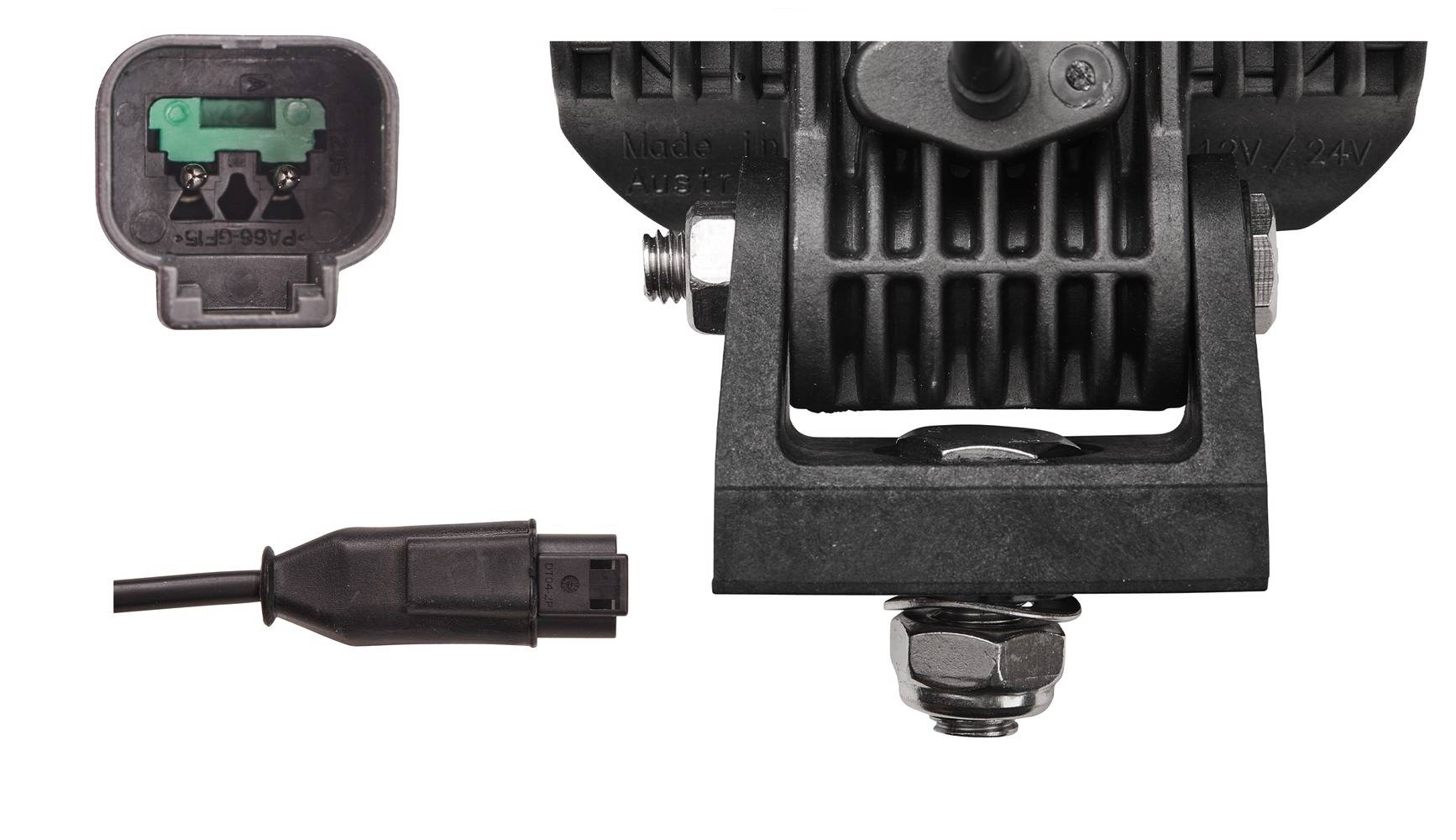 HELLA 1GA 996 284-031 LED-Arbeitsscheinwerfer - Q90 compact - 12/24V - 1200lm - Anbau/Bügelbefestigu