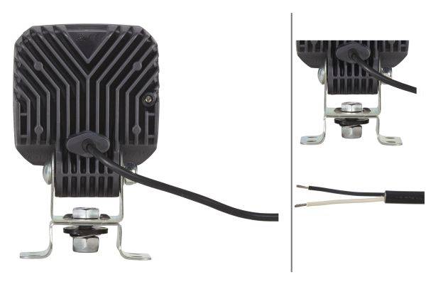 HELLA 1GA 996 284-171 LED-Arbeitsscheinwerfer - Q90 compact - 12/24V - 1200lm - Anbau/Bügelbefestigu