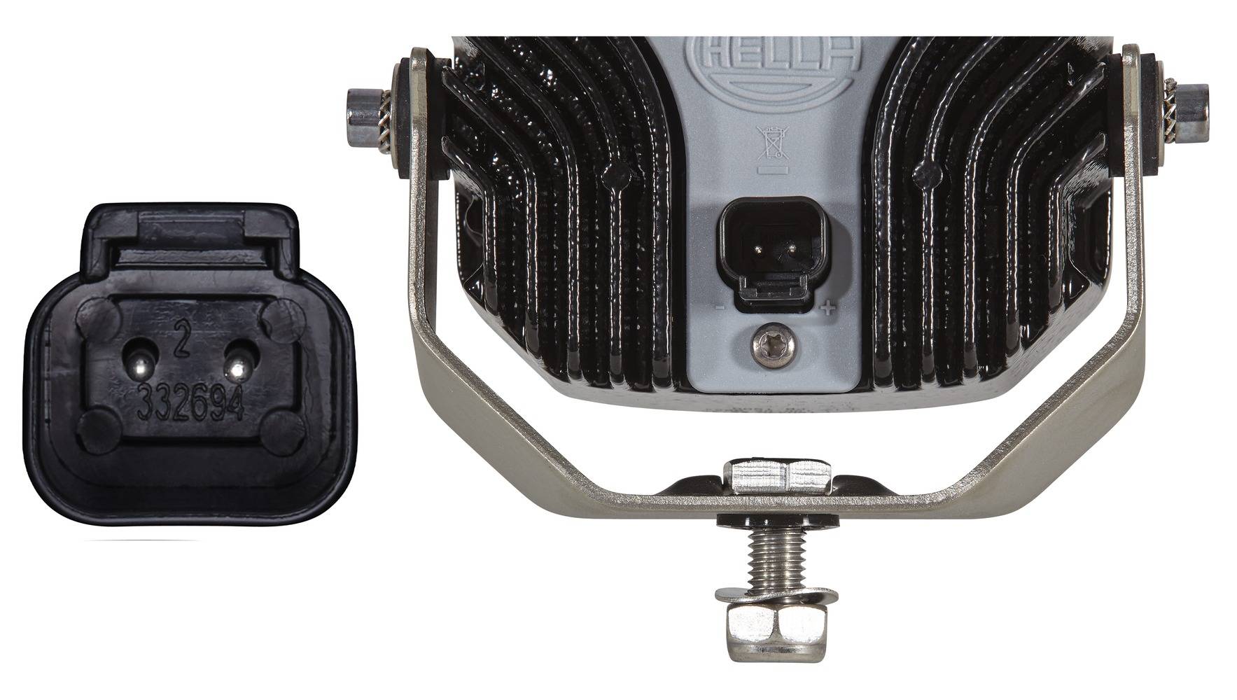 HELLA 1GA 996 288-021 Arbeitsscheinwerfer - Power Beam 1500 - 12/24V - 1300lm - Anbau - stehend - we