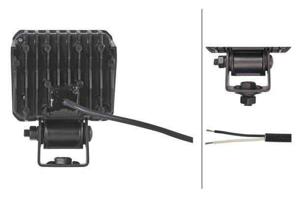 HELLA 1GA 996 479-011 LED-Arbeitsscheinwerfer - Eco 18 - 12/24V - 1350lm - Bügelbefestigung - hängen