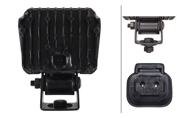 HELLA 1GA 996 479-021 LED-Arbeitsscheinwerfer - Eco 18 - 12/24V - 1350lm - Bügelbefestigung - hängen