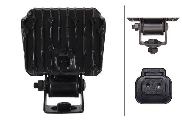 HELLA 1GA 996 579-021 LED-Arbeitsscheinwerfer - Eco 26 - 12/24V - 2000lm - Bügelbefestigung - hängen