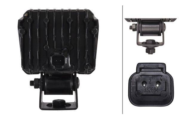 HELLA 1GA 996 579-031 LED-Arbeitsscheinwerfer - Eco 26 - 12/24V - 2000lm - Bügelbefestigung - hängen