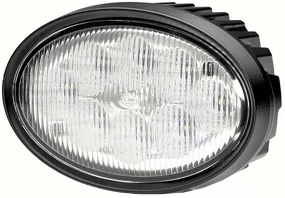 HELLA 1GA 996 661-021 LED-Arbeitsscheinwerfer - Oval 100 - 12/24V - 1700lm - Einbau - Nahfeldausleuc