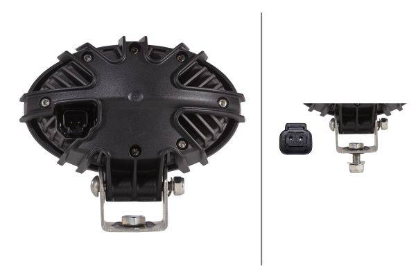 HELLA 1GA 996 661-041 LED-Arbeitsscheinwerfer - Oval 100 Thermo Pro - 12/24V - 1700lm - Anbau/Bügelb