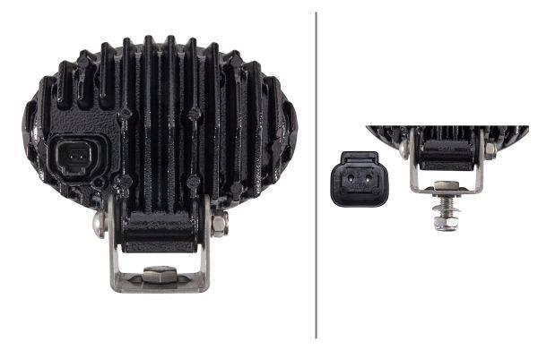 HELLA 1GA 996 761-011 LED-Arbeitsscheinwerfer - Oval 100 Gen. II - 12/24V - 4000lm - Anbau - stehend