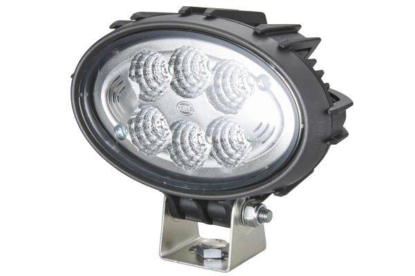 HELLA 1GA 996 761-111 LED-Arbeitsscheinwerfer - Oval 100 Compact - 12/24V - 1850lm - Bügelbefestigun