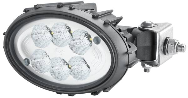 HELLA 1GA 996 761-191 LED-Arbeitsscheinwerfer - Oval 100 Compact - 12/24V - 1850lm - Bügelbefestigun