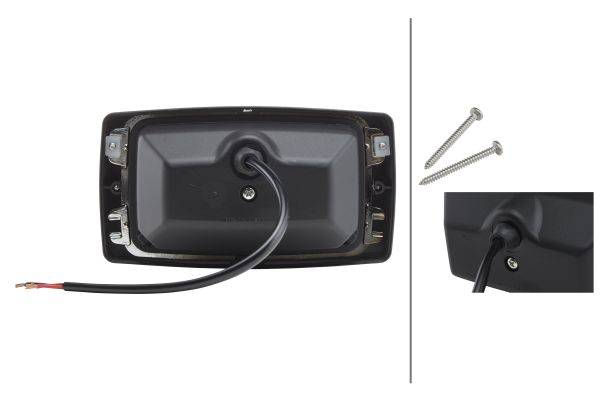 HELLA 1GB 996 080-011 Halogen-Arbeitsscheinwerfer - Double-Beam - 12/24V - Einbau - Bodenausleuchtun