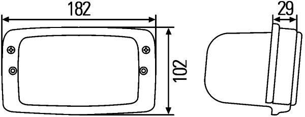 HELLA 1GB 996 080-031 Halogen-Arbeitsscheinwerfer - Double-Beam - 12/24V - Einbau - Nahfeldausleucht
