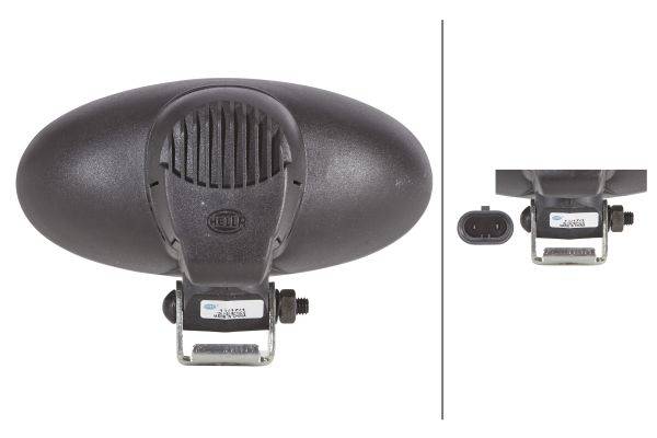 HELLA 1GB 996 186-051 Halogen-Arbeitsscheinwerfer - Oval 90 - 12V - Anbau - stehend - Nahfeldausleuc