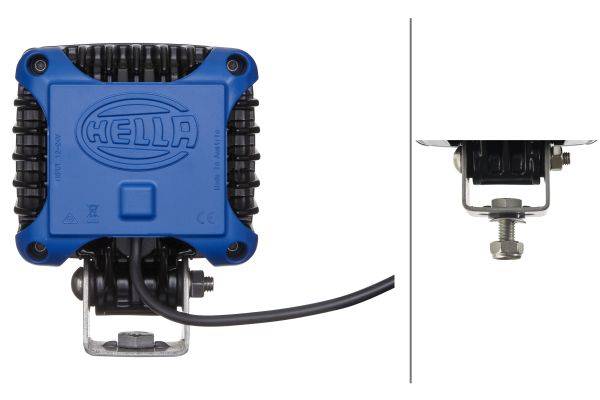 HELLA 1GA 996 189-031 LED-Arbeitsscheinwerfer - Power Beam 2000 - 12/24V - 2000lm - Anbau - hängend