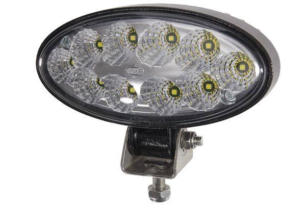 HELLA 1GB 996 486-011 LED-Arbeitsscheinwerfer - Oval 90 Gen. II - 12/24V - 4300lm - Anbau/Bügelbefes