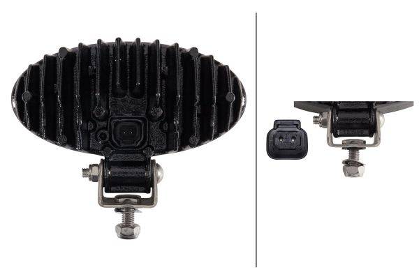 HELLA 1GB 996 486-011 LED-Arbeitsscheinwerfer - Oval 90 Gen. II - 12/24V - 4300lm - Anbau/Bügelbefes