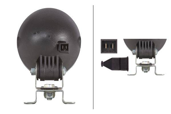 HELLA 1GM 996 134-081 Halogen-Arbeitsscheinwerfer - Mega Beam - 12/24V - Anbau - stehend - Geländeau