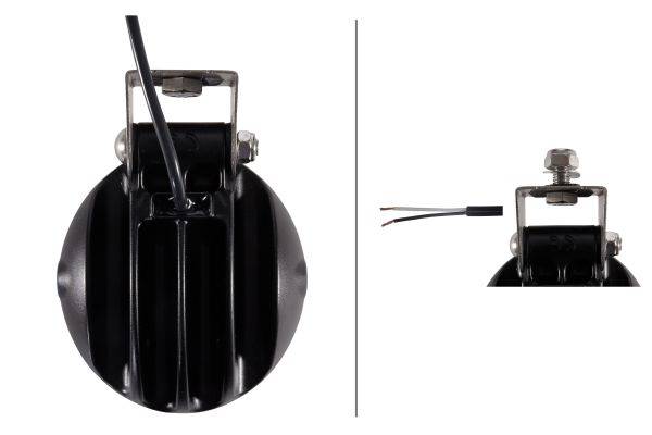 HELLA 1GM 996 136-361 LED-Arbeitsscheinwerfer - Mega Beam - 12/24V - 850lm - Anbau/Flanschbefestigun