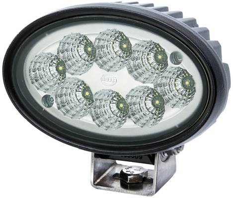 HELLA 1GA 996 761-001 LED-Arbeitsscheinwerfer - Oval 100 Gen. II - 12/24V - 4000lm - Anbau - stehend