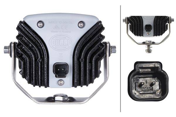 HELLA 1GA 996 288-031 Arbeitsscheinwerfer - Power Beam 1500 - 12/24V - 1300lm - Anbau - stehend - Na