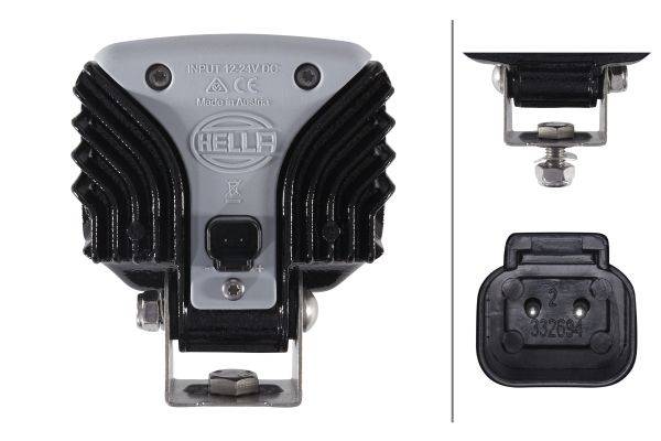 HELLA 1GA 996 288-001 Arbeitsscheinwerfer - Power Beam 1500 - 12/24V - 1300lm - Anbau - stehend - we