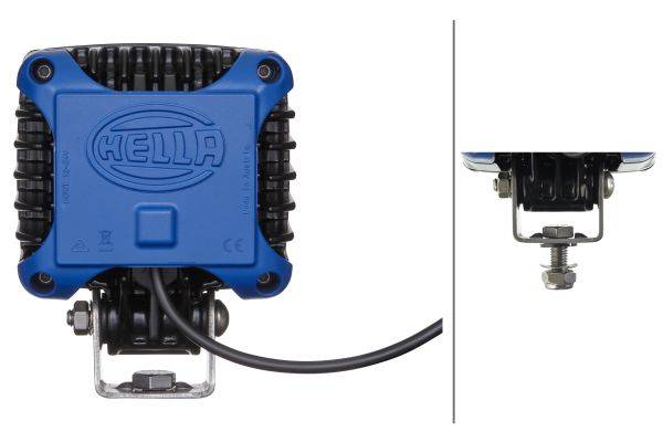 HELLA 1GA 996 189-001 LED-Arbeitsscheinwerfer - Power Beam 2000 - 12/24V - 2000lm - Anbau - stehend