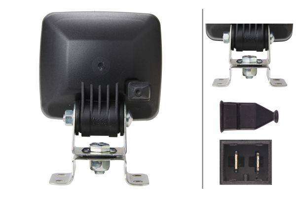 HELLA 1GA 007 506-011 Halogen-Arbeitsscheinwerfer - Ultra Beam - 12/24V - Anbau - Bodenausleuchtung