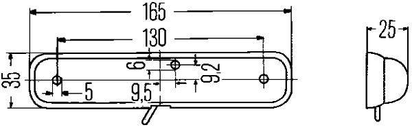 HELLA 2JA 001 330-031 Innenraumleuchte - C5W - Anbau - innen