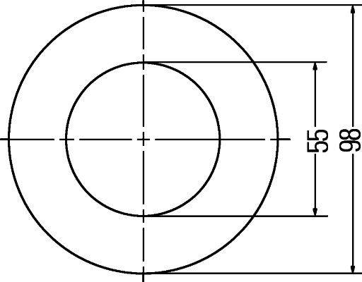 HELLA 2SA 008 405-011 Schlussleuchte - LED - 24V - Einbau - Lichtscheibenfarbe: glasklar - LED-Licht