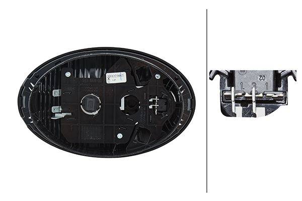 HELLA 2JA 009 294-001 Innenraumleuchte - 12V - oval - 5W - W5W - Einbau - Lichtscheibenfarbe: transp