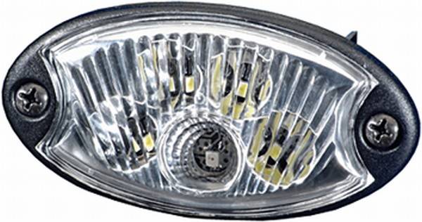 HELLA 2JA 343 570-117 Innenraumleuchte - Mini OvalLED - LED - 12V - LED - Anbau - LED-Lichtfarbe: bl