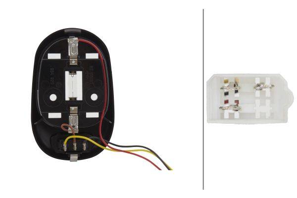 HELLA 2JA 964 916-011 Innenraumleuchte - 12V - K (10W) - Einbau - Kunststoffgehäuse