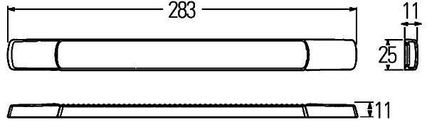 HELLA 2JA 980 879-111 Innenraumleuchte - LED - 24V - LED - Anbau - LED-Lichtfarbe: weiß