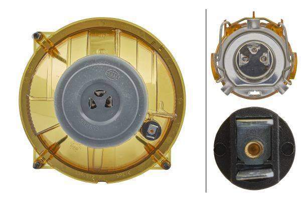 HELLA 1A3 996 162-381 FF/Halogen-Hauptscheinwerfer - M133 - 12V - rund - Referenzzahl: 12.5 - Einbau