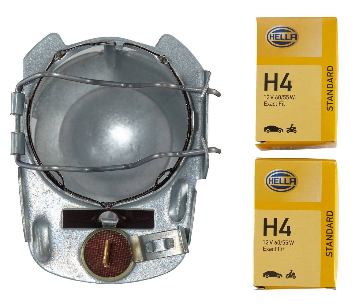 HELLA 1A6 002 395-821 Halogen-Hauptscheinwerfersatz - 12V - rund - Referenzzahl: 20 - Einbau - links
