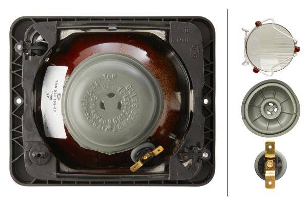 HELLA 1AA 004 109-031 asymmetrisch-Hauptscheinwerfer - 12/24V - Referenzzahl: 10 - Einbau - links/re