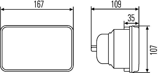 HELLA 1KB 003 177-291 Halogen-Scheinwerfereinsatz, Fernscheinwerfer - 12V - Einbau - links/rechts