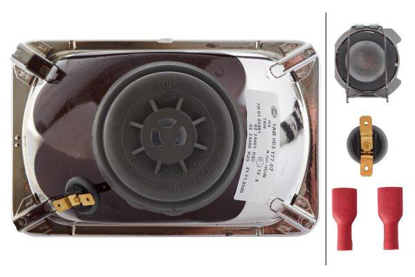 HELLA 1AB 003 177-071 Halogen-Scheinwerfereinsatz, Hauptscheinwerfer - 12/24V - Referenzzahl: 12.5 -