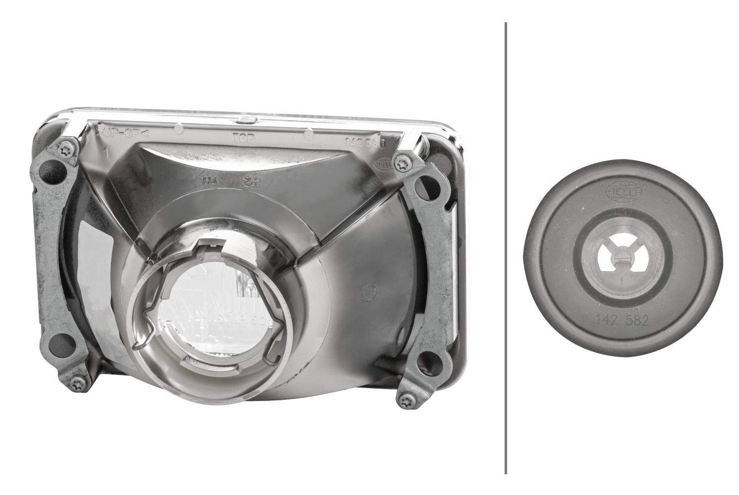 HELLA 1AB 006 977-021 Halogen-Scheinwerfereinsatz, Hauptscheinwerfer - 12V - Einbau - links/rechts