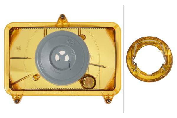 HELLA 1AB 008 888-051 Halogen-Hauptscheinwerfer - 12/24V - Einbau - glasklare Streuscheibe - links/r