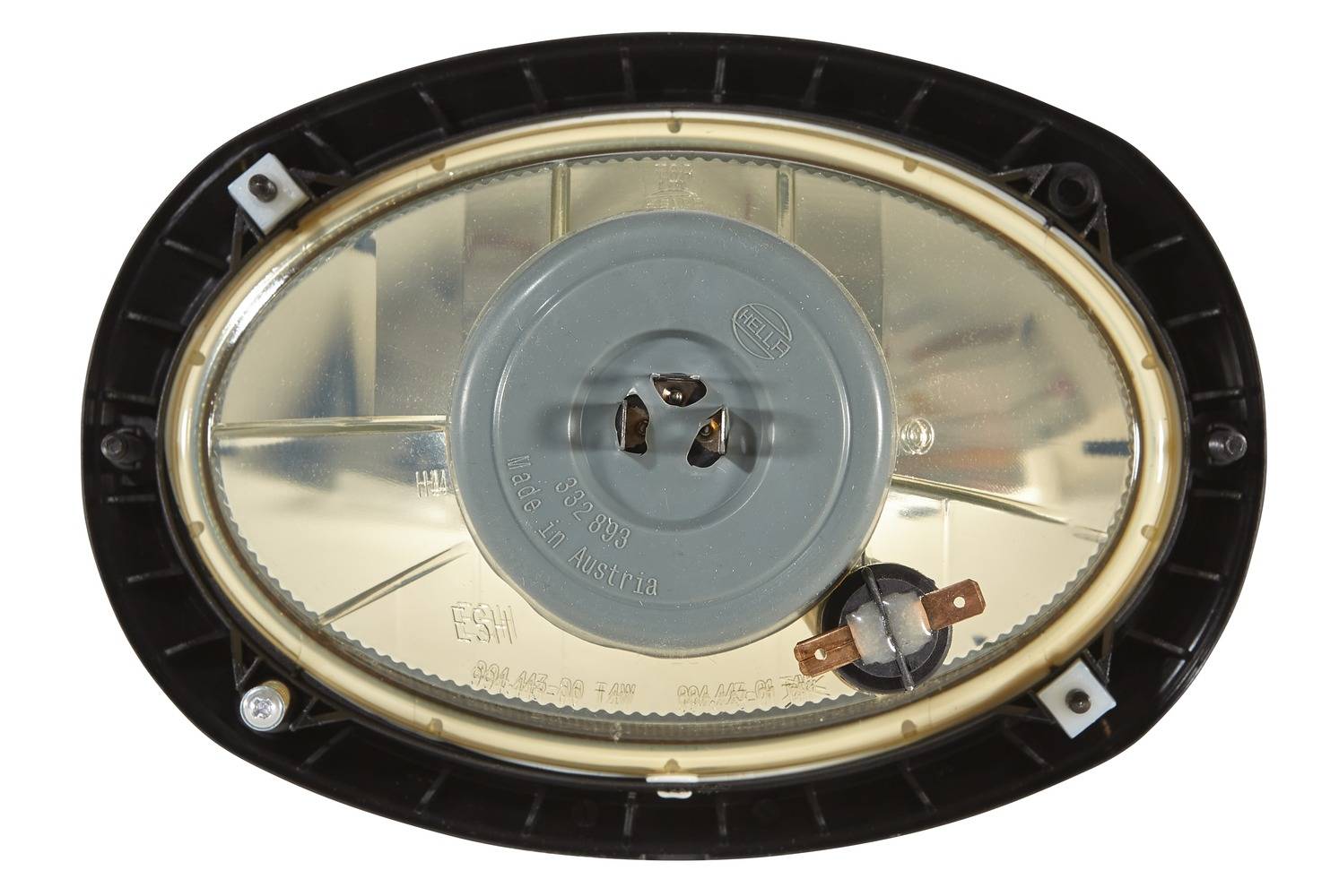 HELLA 1AB 996 157-091 Halogen-Hauptscheinwerfer - Oval 120 - 12V - oval - Referenzzahl: 12.5 - Einba