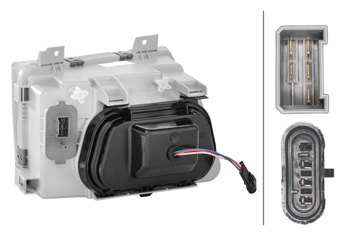 HELLA 1AH 007 774-011 Halogen-Hauptscheinwerfer - links - für u.a. MB Vario Bus