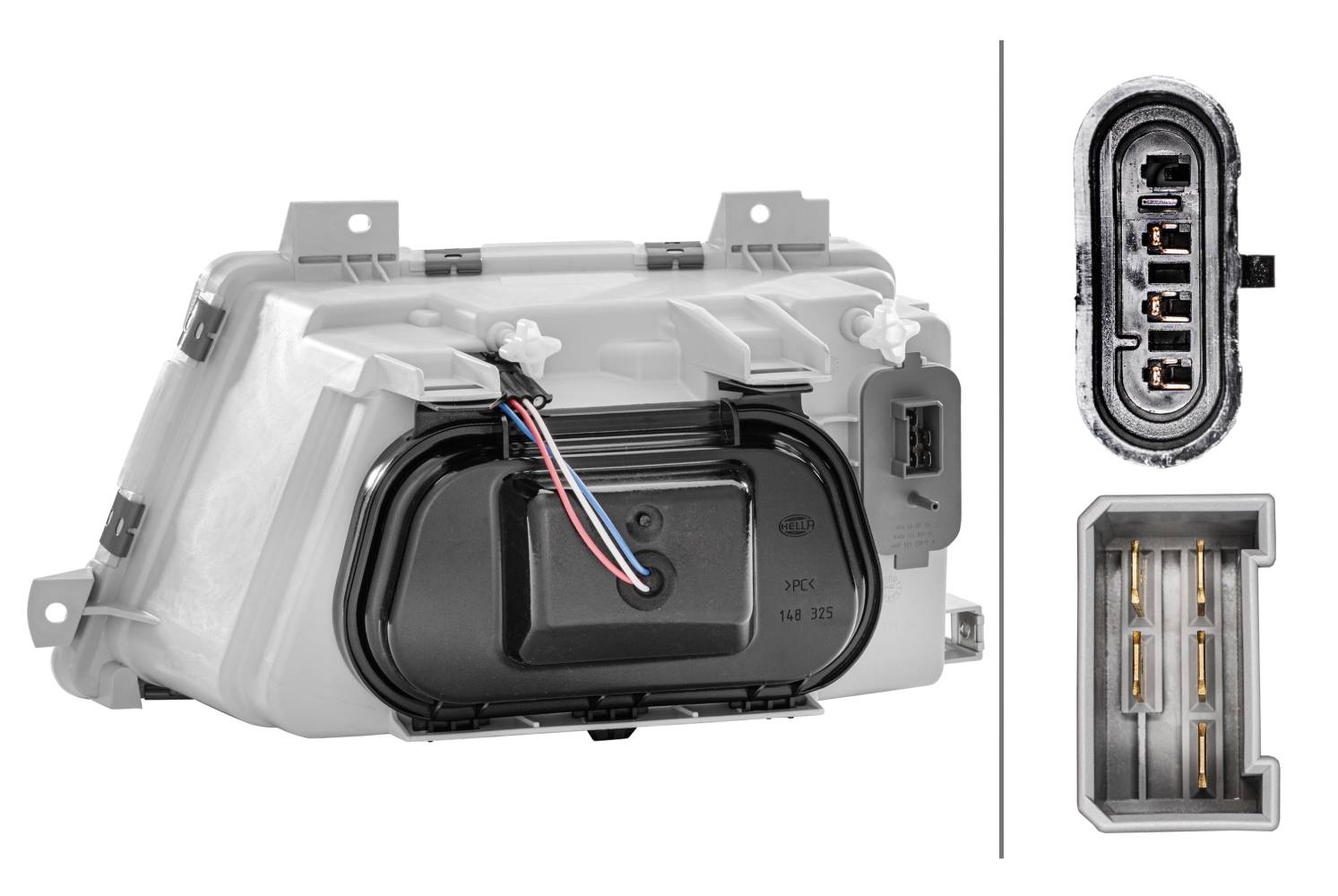 HELLA 1AH 007 774-021 Halogen-Hauptscheinwerfer - rechts - für u.a. MB Vario Bus