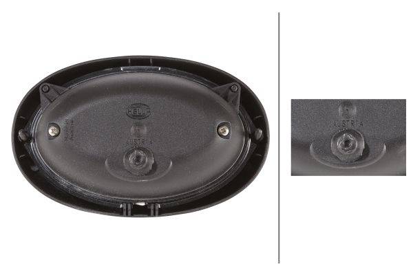 HELLA 1BA 996 261-021 Halogen-Hauptscheinwerfer - Oval 100 - 12/24V - oval - Einbau - glasklare Stre