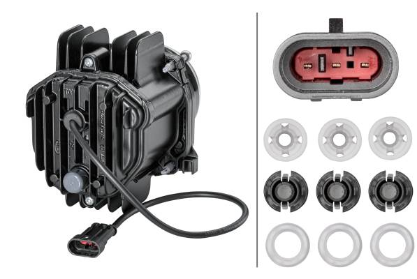 HELLA 1BL 010 820-001 DE/LED-Hauptscheinwerfer - 90mm Performance Bi-LED L70 - 12/24V - rund - Einba