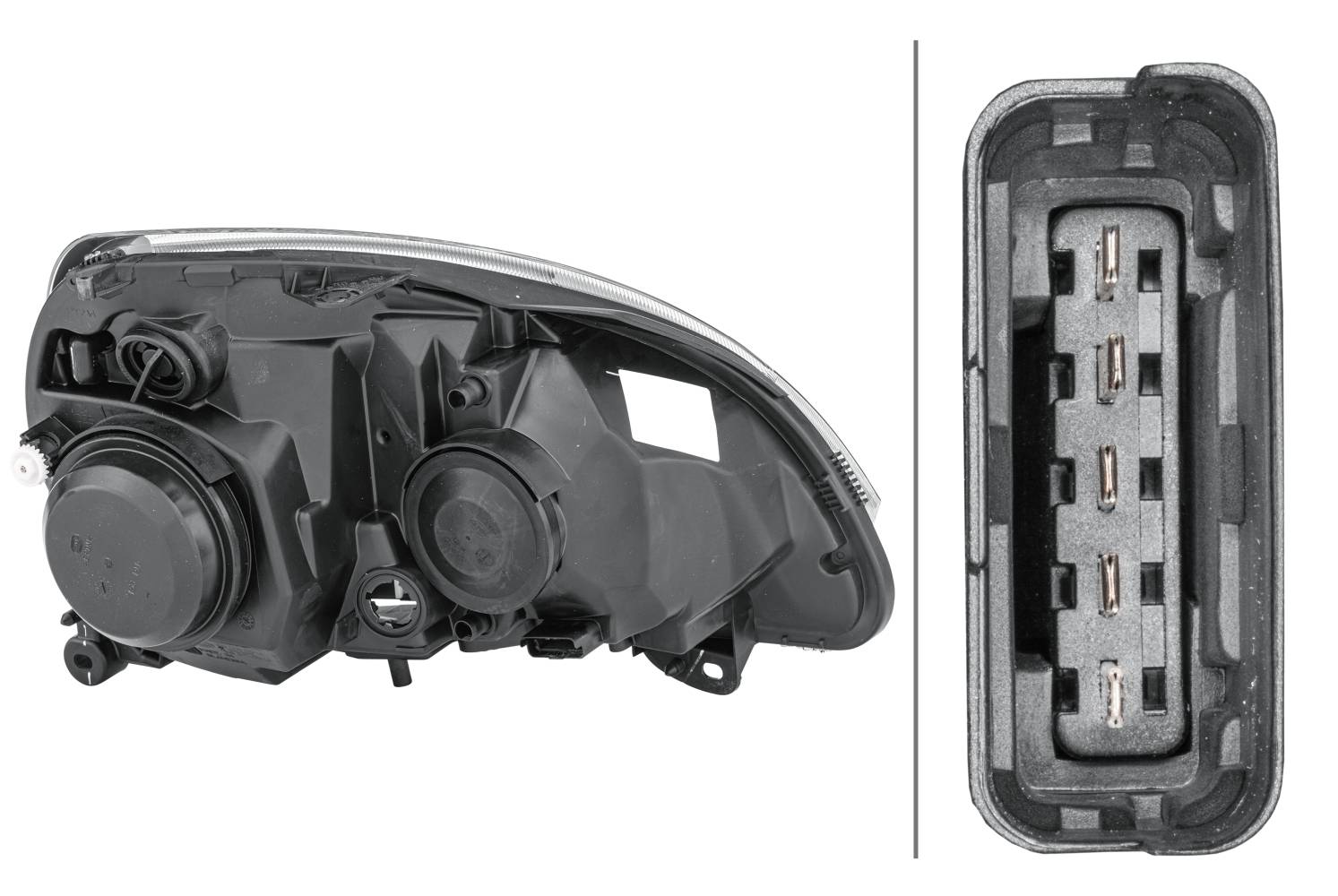 HELLA 1DL 008 461-771 Halogen/Xenon-Hauptscheinwerfer - links - für u.a. Renault Clio II (Bb_, Cb_)
