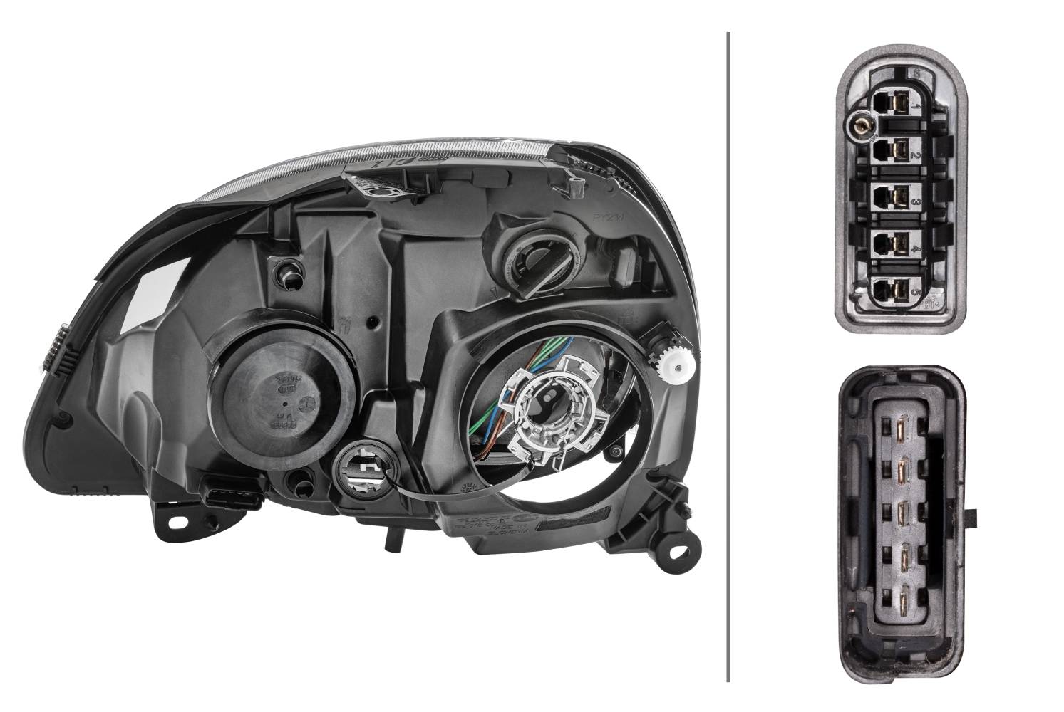 HELLA 1DL 008 461-801 Halogen/Xenon-Hauptscheinwerfer - rechts - für u.a. Renault Clio II (Bb_, Cb_)