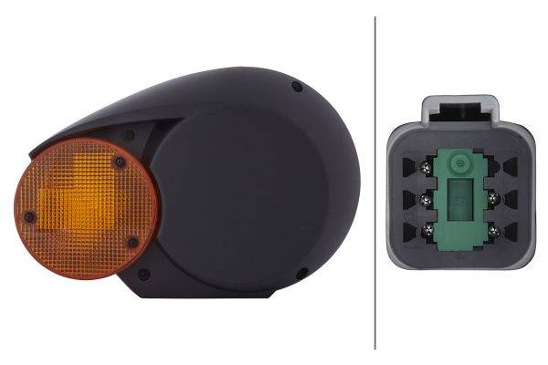 HELLA 1E3 996 160-671 Halogen-Hauptscheinwerfer - Combi 133 - 24V - Referenzzahl: 12.5 - Anbau - gla