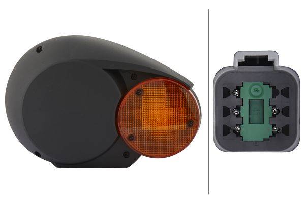 HELLA 1E3 996 160-681 Halogen-Hauptscheinwerfer - Combi 133 - 24V - Referenzzahl: 12.5 - Anbau - gla