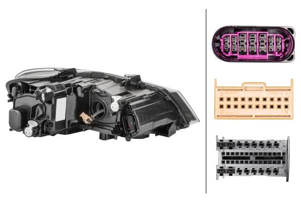 HELLA 1EA 012 034-411 LED-Hauptscheinwerfer - links - für u.a. VW Polo (6R1, 6C1)
