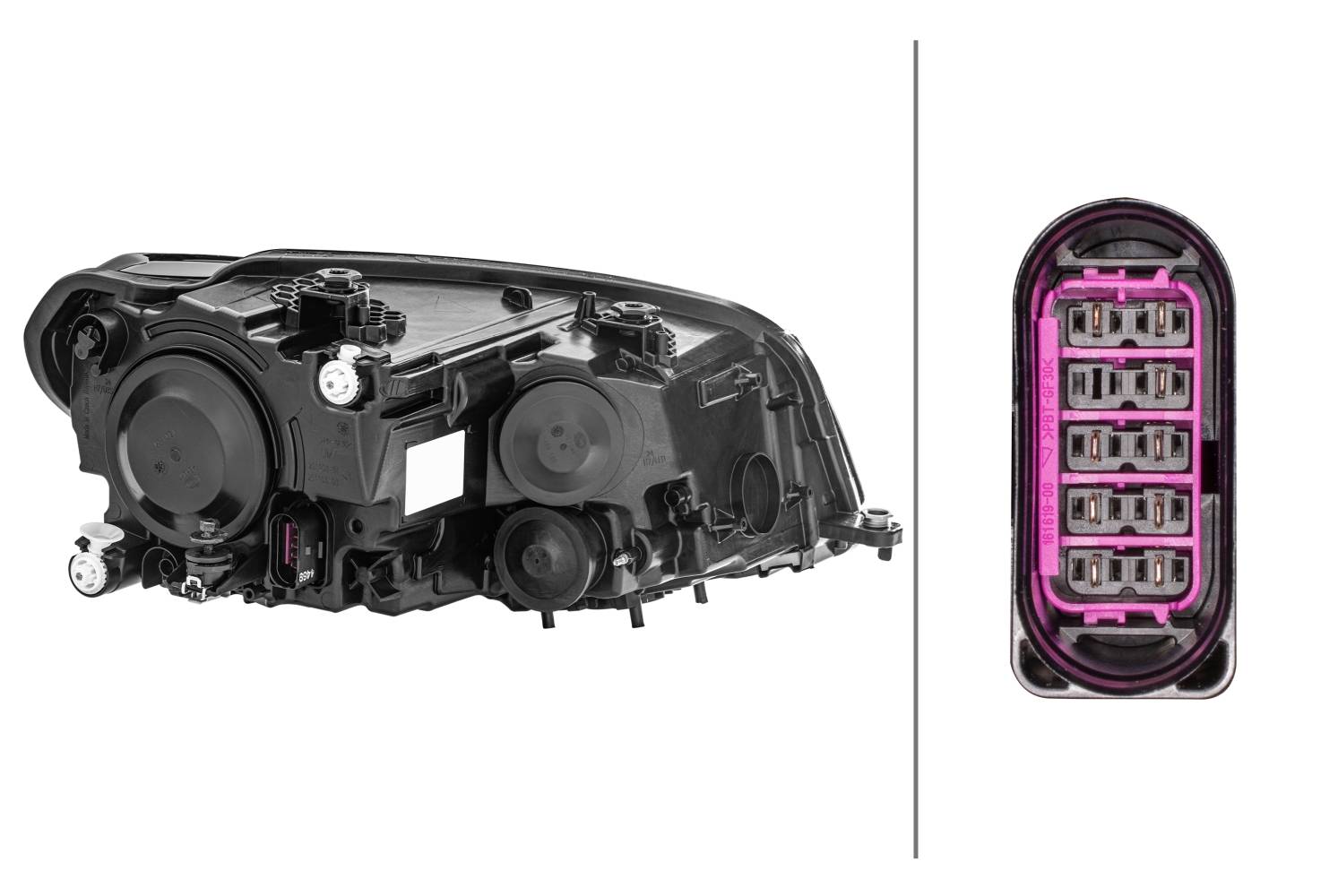 HELLA 1EA 012 286-051 FF/Halogen-Hauptscheinwerfer - links - für u.a. VW Caddy IV Box (Saa, Sah)